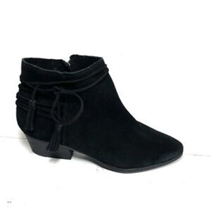 Vince Camuto Boots Womens Size 8:5 Black Ankle suede side zip
